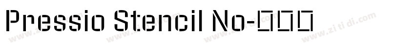 Pressio Stencil No字体转换 Pressio Stencil No字体转换